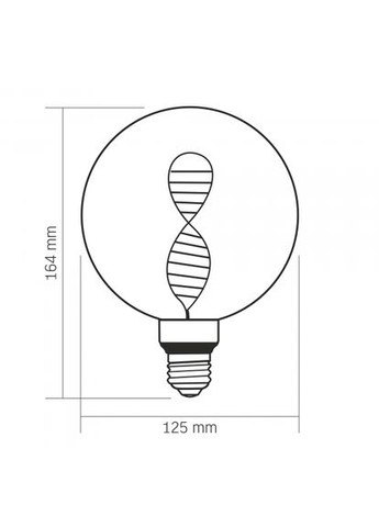 LED лампа Filament VLDNA-G125-C 3.5W E27 1800K (VL-DNA-G125-C) Videx (305754257)