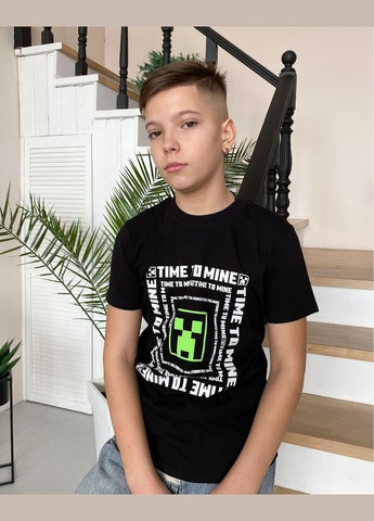 Черная летняя футболка для мальчика "gamer" hc (h001-6021g) No Brand