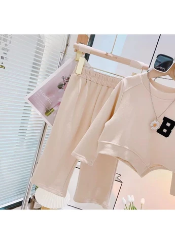Бежевый демисезонный 🤍 стильный костюм для девочки в стиле oversize 🤍 No Brand