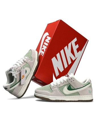 Кросівки жіночі Nike No Brand SB Dunk Low SE “85 Double Swoosh Light Grey Mint світло-сірі демісезони (342324750)