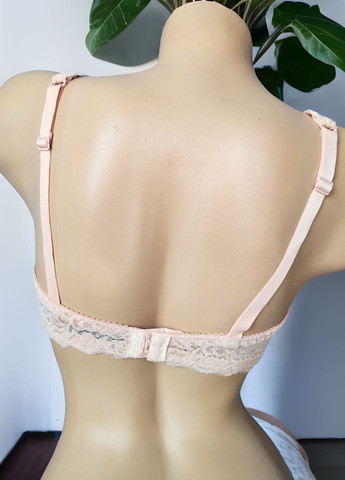 Пудровый корбей бюстгальтер кружевной rene rofe мягкая чашка FS с косточками нейлон