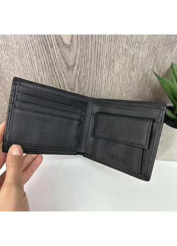 Мужской подарочный набор кожаный кошелек портмоне в деревянной коробке черный No Brand (351536651)