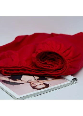 Простыня на резинке Сатин Premium 150х200х25 см (MS-850006592) Moon&Star Red Velvet (394448367)