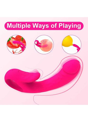 Подвійний вібратор з підігрівом для точки G і клітора We Love червоного кольору із силікону на юсб China (360604169)