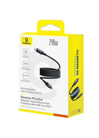 Дата кабель Type-C to Type-C 240W цинковый сплав 2м Cosmic Black No Brand (402842109)