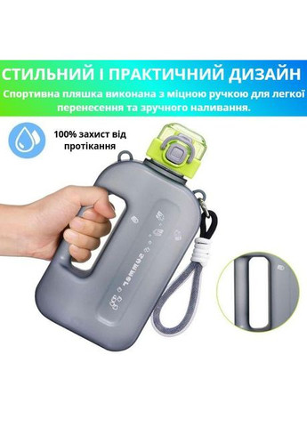 Пляшка SUMMER для води із BPA-free пластику 750 мл. Чорна матова No Brand (296101770)