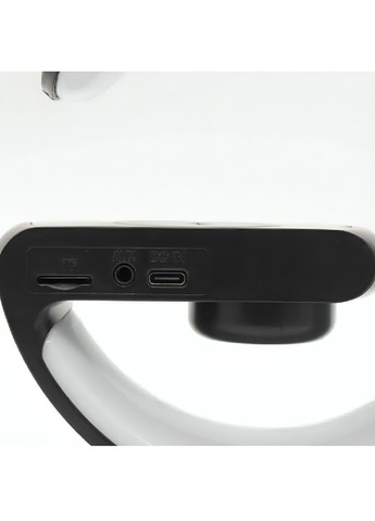 Настольная лампа ночник с Bluetooth колонкой 5.0 RGB подсветкой беспроводной зарядкой 15х15х5,5 см (480385-Prob) Черная Unbranded (334370779)
