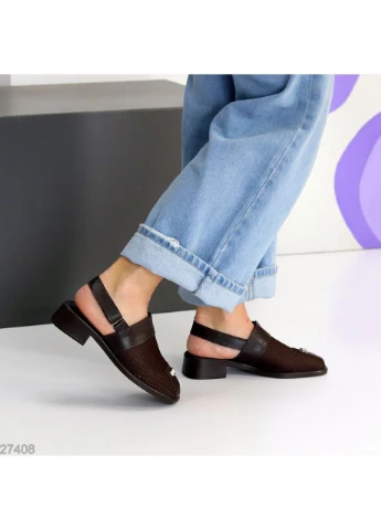 Шкіряні босоніжки No Brand (395111230)
