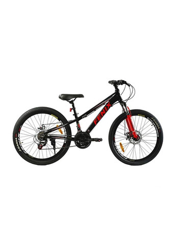 Велосипед Спортивний 24" «FENIX» колір чорно-червоний ЦБ-00246113 Corso (282924662)