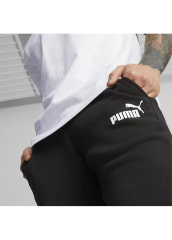 Спортивні штани чорні 58671601 Puma ESS LOGO PANTS (397846602)