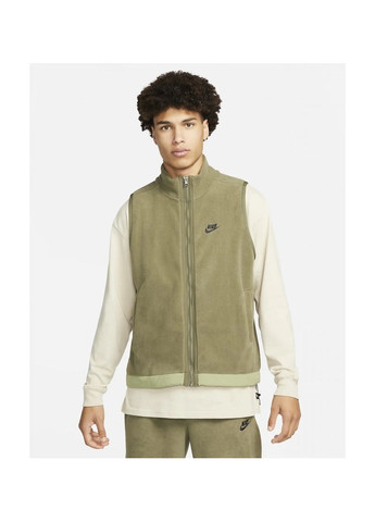 Жилетка чоловіча Club+ Flc Winter Vest Green Dq4898-222 Nike (365962265)