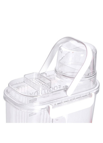 Контейнер для зберігання сипучих продуктів 20х11х22 см з дозатором і мірною шкалою ємність для круп 2л HP-27-13 (A-034186) Yiwu (347348946)