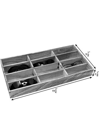 Органайзер для окулярів з дерева Гудаурі сієна (ОЧК-000705) No Brand (328082246)