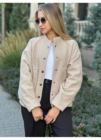 Стильный бомбер из кашемира "Баранец" – Размерная сетка в описании. DK/DL Мода без кордонів на кнопках (357435687)