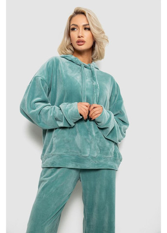 Спортивний костюм жіночий велюровий, колір оливковий, 241R2001-20 Ager (371922809)