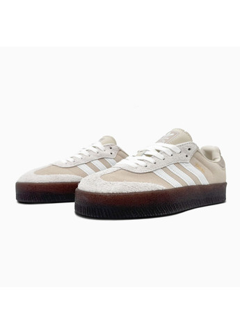 КРОСІВКИ ЖІНОЧІ ADIDAS SAMBA LINENS АДІДАС САМБА No Brand комбіновані демісезони (367171589)