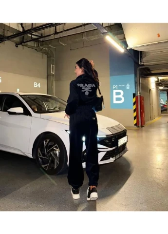 Женский костюм из премиального плотного велюра No Brand (403247747)