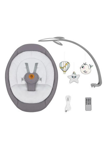 Кресло-качели (LO-) Lionelo Mell Grey stone (369883499)