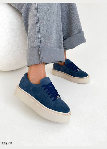 Синие демисезонные стильные кроссовки No Brand