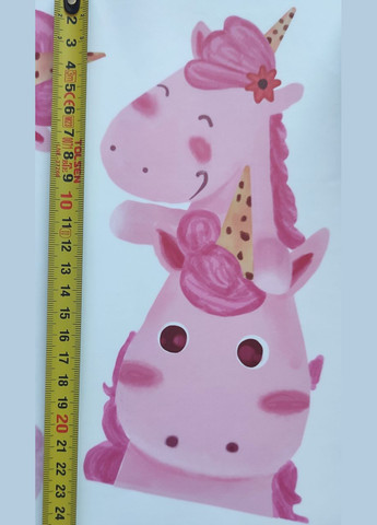 Виниловые наклейки Единороги и принцеса (лист 30 х 90 см) Б202-16 BRUP (302319124)