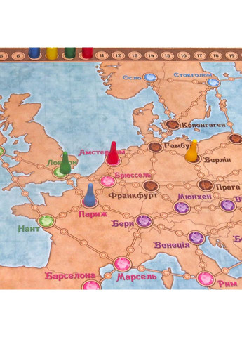 Настольная игра "Галопом по Европам" 0840 развивающая Artos Games (365641742)