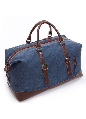 Дорожня сумка текстильна середня 20084 Синя Vintage (297129788)