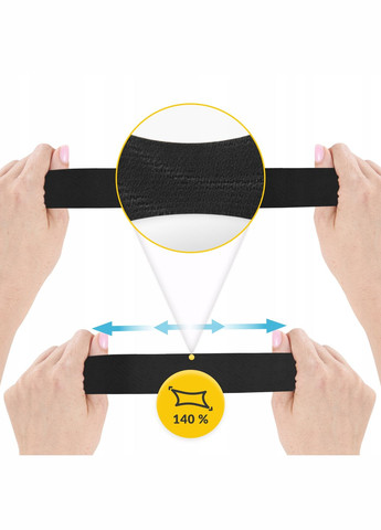 Лента кинезиологическая (кинезио тейп) 5 см x 31 м Black (P-5905973405522) 4FIZJO (345707423)