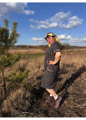 Домашний халат большого размера XXXL Черный (П4К-al-batal-25-005-04) No Brand (386518924)