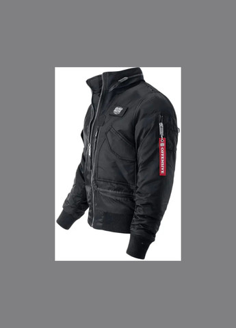 Чорна демісезонна куртка aviator ku202abk Dobermans Aggressive