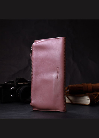 Качественный кошелек с монетницей снаружи из натуральной кожи 11648 Grande Pelle (329150651)