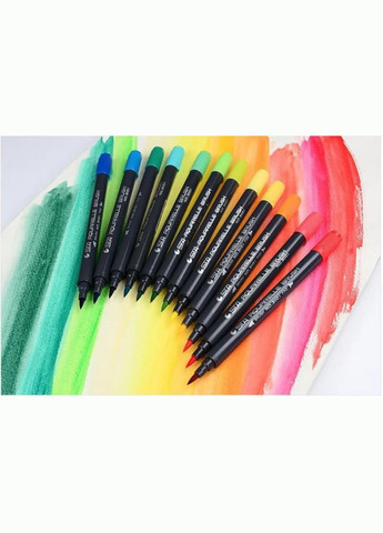 Набір маркери 80 кольорів акварельні двосторонні для скетчінгу 4 органайзери в комплекті STA (317590596)