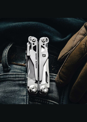 Мультитул Fang Silver 12 Инструментов Серый BO-MT-S9 Badger Outdoor (342966474)