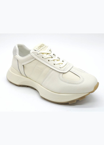 Белые всесезонные женские кроссовки белые кожаные l-12-23,5 см 36(р) Lonza