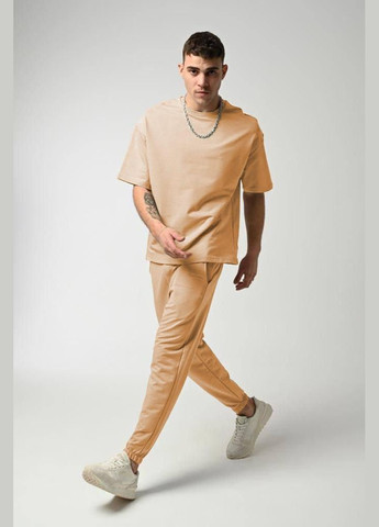 Пудровый демисезонный остюм оверсайз турецкая тринитка петля премиум качества No Brand