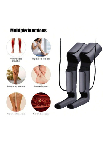 Компресійний масажер для ніг Air Compressed Leg massager Лімфодренажний апарат Upgrade (298344174)