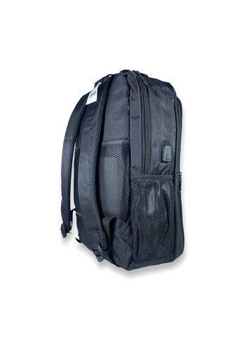 Міський рюкзак 25 л, два відділи, USB роз'єм + кабель, 2 кишені фронтальних, розмір: 45*35*16 см, чорнoсірий Lumanda (286421641)