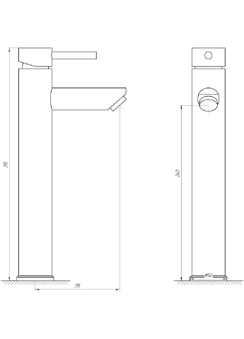 Смеситель для раковины ALPEN SBT1-201 Globus Lux 000016093 (380866672)