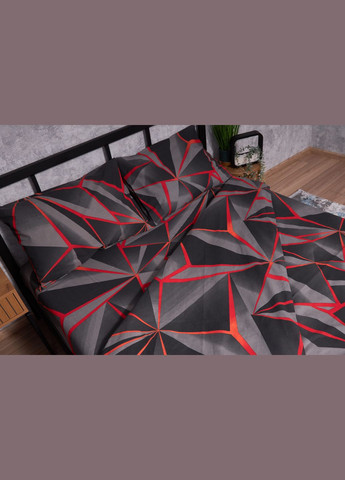 Комплект постільної білизни Бязь Gold Люкс «» полуторний євро 160х220 наволочки 4х50х70 (MS-820002251) Moon&Star Geometry (286762616)