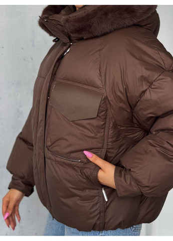 Коричнева демісезонна 🧊 зимова куртка 2026 — тепло, стиль, комфорт — заміри в описі GD/GL Модний простір