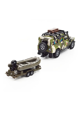 Игровой набор – LAND ROVER DEFENDER МИЛИТАРИ с лодкой цвет разноцветный CB-00246792 TechnoDrive (314888401)