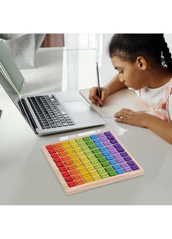 Монтессори деревянная Таблица умножения Multicolor Bluelans (365721083)