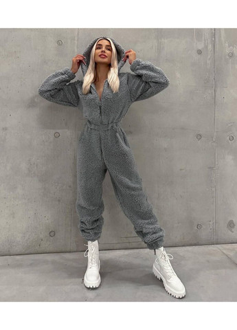 Плюшевий комбезик No Brand сірий