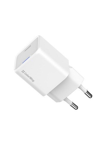 Мережевий зарядний пристрій GaN Mini 30W PD Port PPS USB-C White (CW-CHS054PD-WT) Colorway (370614861)