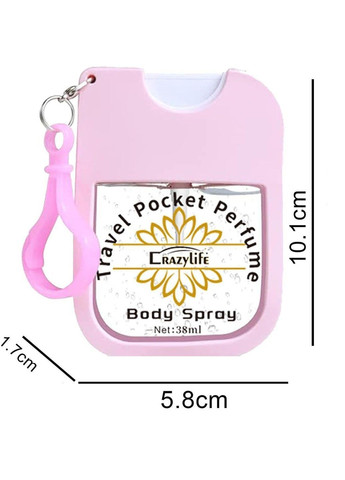 Туалетна вода з феромоном у портативному флаконі з карабіном (38 мл) CrazyLife (367904449)