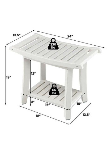 Табурет для ванной из дерева Таглия кориця (ТВН-007333) No Brand (329744970)