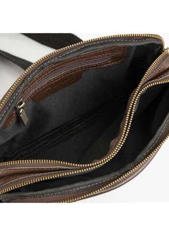 Чоловіча шкіряна сумка на пояс через плече для телефону та документів середня Коричневий 38708 TARWA (352165961)