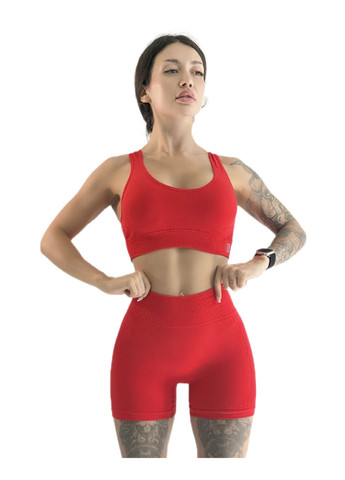 Костюм для фитнеса женский шорты пуш ап и топ LILAFIT (353834764)