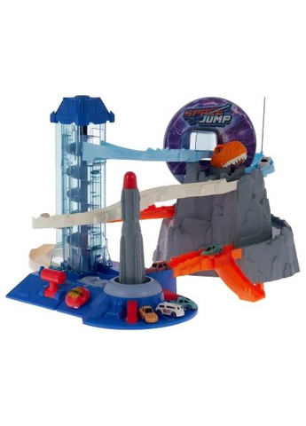 Игровой набор Dino автотрек-ракета электрический, 6 машинок (5508A) Zipp Toys Dino автотрек-ракета електричний, 6 машинок (357490847)