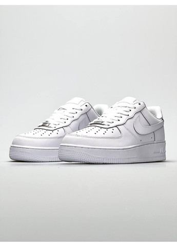 Білі Осінні кросівки чоловічі nike air force 1 classic white 2 найк аір форс 1 преміум No Brand