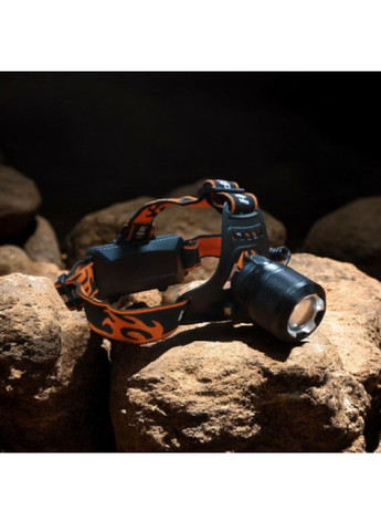 Фонарь налобный ударопрочный аккумуляторный 2х18650 с оптическим зумом зарядкой через USB Type-C 3 режима работы (482310-Prob) Unbranded (373332450)